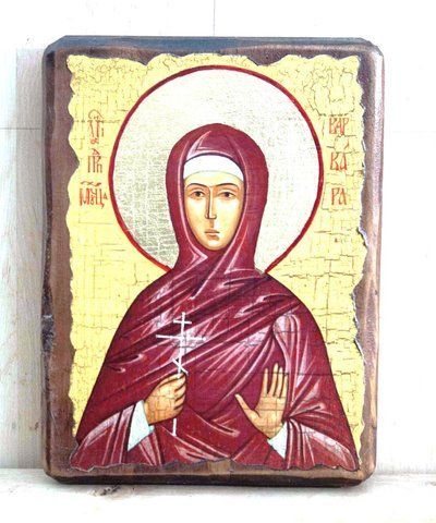Ікона Свята мучениця Варвара 17&times;23 см православна ікона на дереві