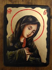 Икона Скорбящая Пресвятая Богородица(в золоте) 170*230 мм