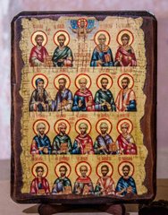 Ікона Собор Святителів та цілителів (на дереві) 170*230 мм