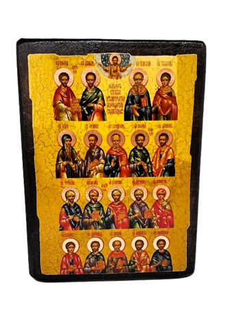 Ікона Собор Святителів та цілителів 170*230 мм (на дереві)