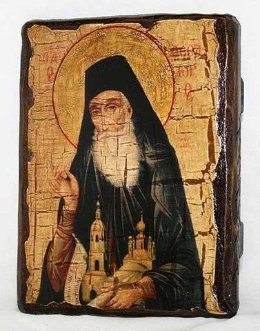 Ікона святого Федора на дереві 17&times;23 см