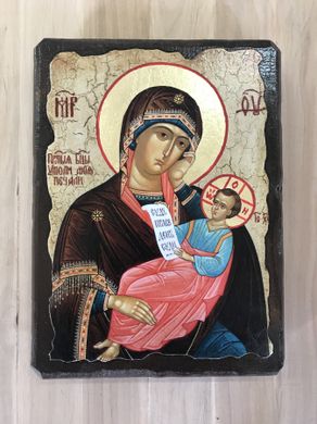 Икона Утоли Моя Печали Пресвятая Богородица (на дереве размер 17*23 см)