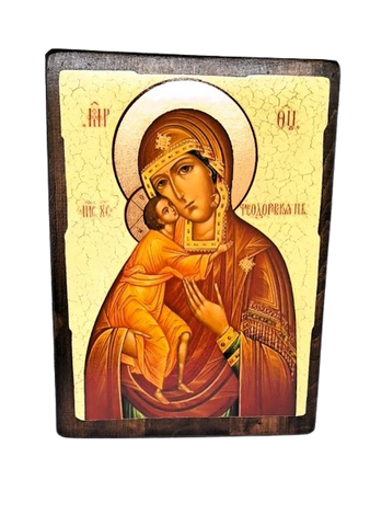 Ікона Федорівська Богородиця на дереві