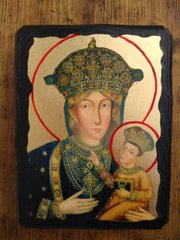 Икона Красностокская Божья матерь в золоте