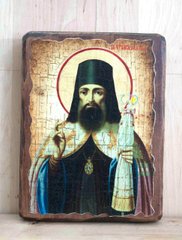 Ікона Тихон Задонський Святий (на дереві під старовину) 170*230