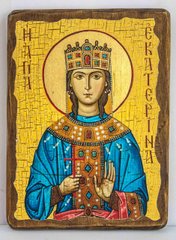 Икона Екатерина царица (на дереве) 170*230 мм