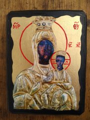 Икона Вулканиотисса Богородица (в золоте) 170*230 мм