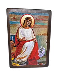 Ікона Альбіна свята мучениця (на дереві) 170*230 мм