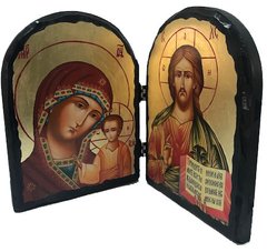 Икона Казанская и Спаситель
