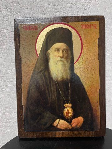 Ікона святий Нектарій Чудотворець 17&times;23 см на дереві