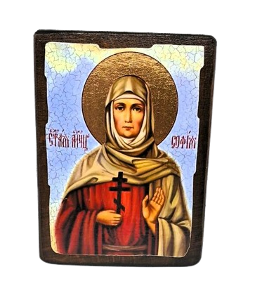 Ікона Святої Софії Великомучениці на дереві MIRIANIN