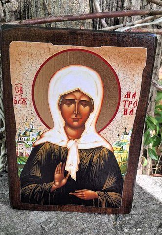 Ікона Святої Матрони на дереві MIRIANIN 170&times;230 мм