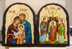 Икона складень София с дочерьми Верой, Надеждой и Любовью. и Три радости