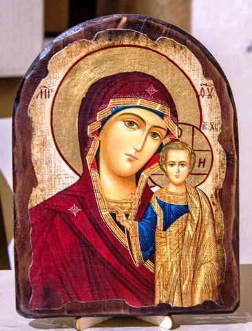 Ікона Казанська Пресвята Богородиця 170&times;230 мм (арка, дерево, сусальне золото)