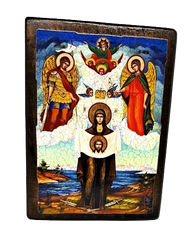 Икона Артурская Богородица (на дереве) 170*230 мм