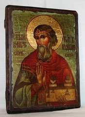Ікона Владислав Святий на дереві розмір 17*23 см