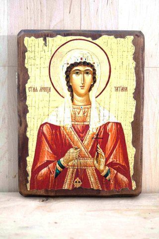 Ікона святої мучениці Тетяни православна на дереві MIRIANIN