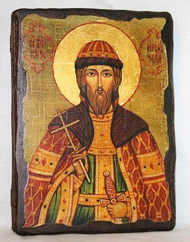 Ікона святого Ігоря на дереві 17&times;23 см