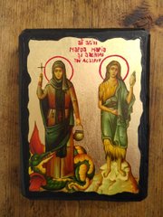 Икона Марфа и Мария Вифанские (в золоте) 170*230 мм