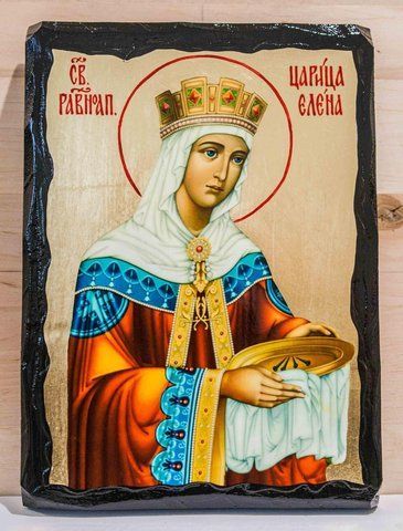 Ікона Святої Олени цариці в золоті на дереві MIRIANIN